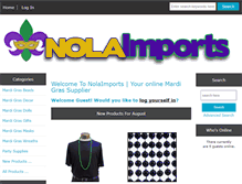 Tablet Screenshot of nolaimports.com